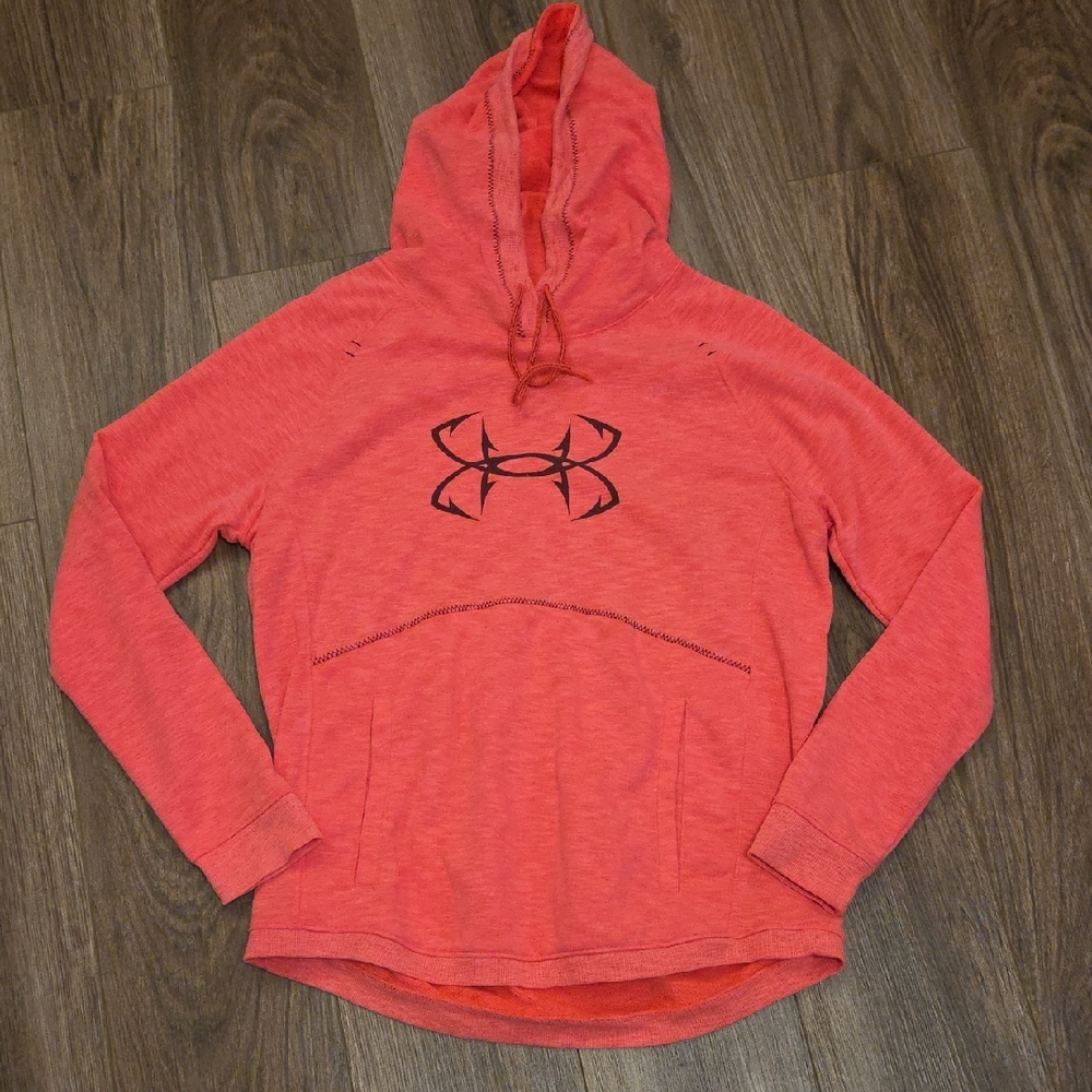 Under Armour Coral Hoodie with Black Logo